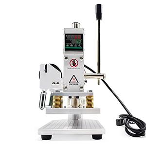Upgraded Hot Foil Stamping Machine 10x13cm Leather Bronzing Pressure Mark Machine 110V with Full Scale on The Base Plate for PVC Leather PU Paper Logo Embossing Upgraded Hot Foil Stamping Machine 10x13cm Leather Bronzing Pressure Mark Machine 110V with Full Scale on The Base Plate for PVC Leather PU Paper Logo Embossing