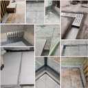 Pool Deck Drain Channel 90 Degree Angle with 2 Connectors for 1-11/16" Wide SXSJMY Pool Drains/Mini Water Drainage Channel/Non Deep Patio Drain