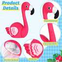 2 x Flamingo Tree Topper, Pink Flamingo Tree Decorations 9in Plush Stuffed Flamingo Tree Topper for Christmas in July Summer Hawaiian Beach Luau Aloha Pool Party Tree Decorations