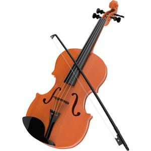 HEY! PLAY! Kids Toy Violin with 4 Adjustable Strings and Bow - Musical Sounds- Realistic-Looking Instrument for Learning Classical Music
