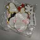 20Pcs Mouse Themed Patch, Pink Mouse Chenille Patches Gold Edges Bowknot Iron On Patch for Bags Hat DIY Clothing Repair