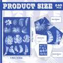 Engrowtic 120 Sheets Cyanotype Paper High Sensitive Sun Print Paper Bulk