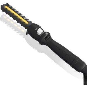 Lura Professional Root/Edge Straightener,200-500F Pressing Combs for Black Hair,Electric Hot Comb for Women Thick Hair