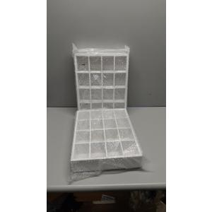 16 Grid Storage Rack, White 11"x15"