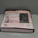 Juicy Couture Full Size Silk Satin Bed Sheet Set, Deep Pocket Silky Full Sheet Set with 1 Fitted Sheet, 1 Flat Sheet and 2 Pillow Case, Wrinkle Resistant and Anti Pilling Bed Sheets - Pink