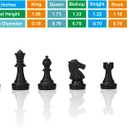 Magnetic Travel Chess Set 9.84 Inches with Folding Chess Board Educational Toys for Kids and Adults, 2 Players