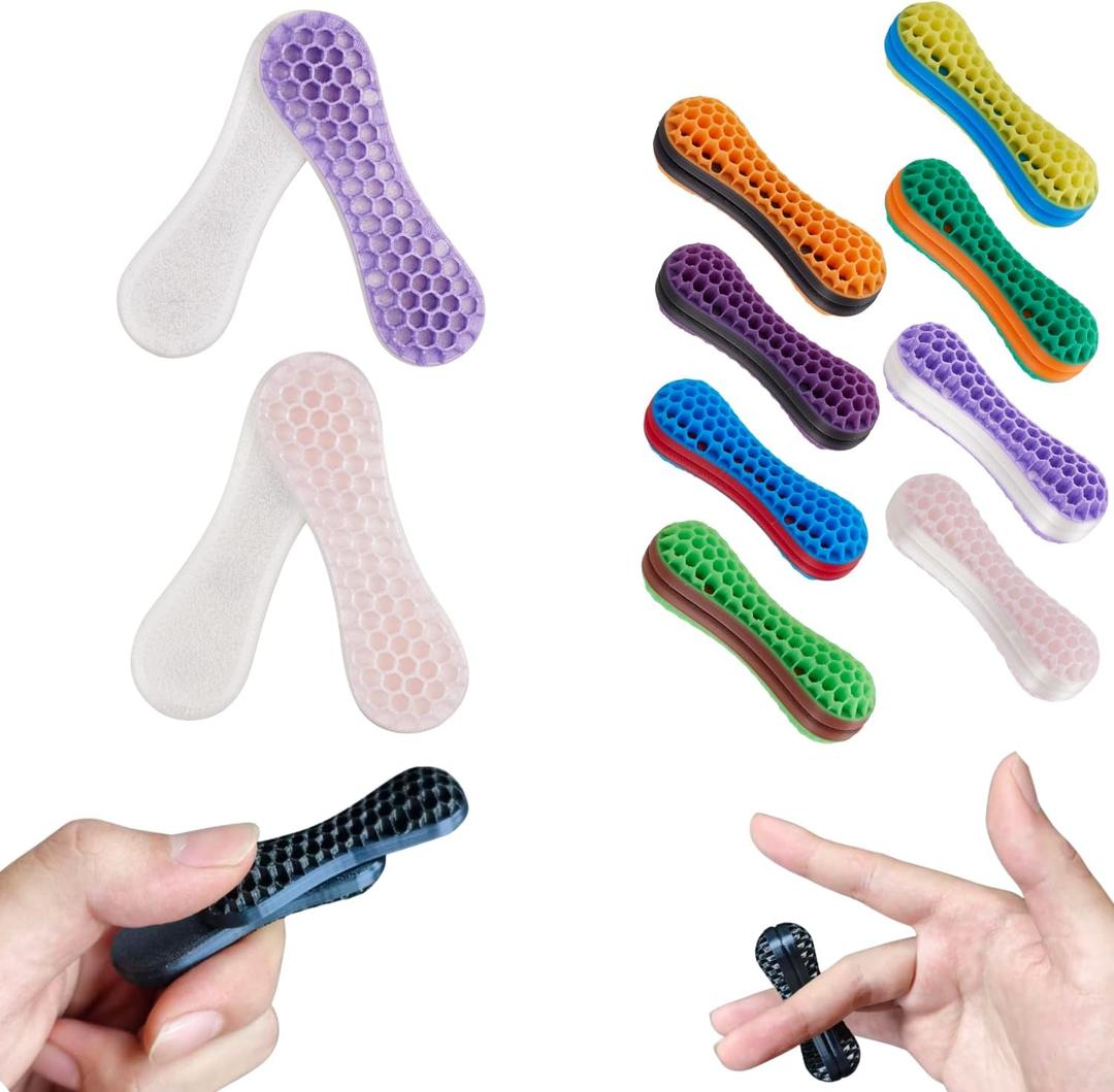 Magnetic Roller Fidgets for Adults, Fidget Toys or Anxiety and Stress Relief ADHD, Finger Roller and Slider Skill Game, Cool Office Gifts (Light Purple & Light Pink)