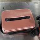 TRAVELARIM Hard Shell Luggage Sets with Spinner Wheels 4 Piece, Expandable Large Suitcases with TSA Lock, Travel Large Suitcase Set, Black Luggage Set (Pink)