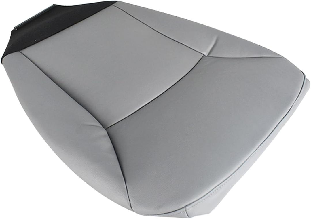 WFLNHB Driver Side Bottom Seat Cover Gray Artificial Leather Replacement for E150 E250 E350 E450 E550 2002-2008