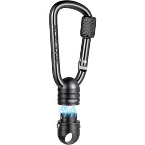 TISUR Magnetic Quick Release Keychain,Magnet Carabiner Clip Key Holder, Detachable Key Chain Rings for Car Keys,Pull Apart Keychain Organizer Accessories for Men Women (Black Color (1-pack))