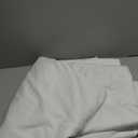 White Linen Rod Pocket Curtains 120"