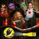 Halloween Party Favors for Kids 36 PCS LED Light Up Finger Lights Halloween Goodie Bag Fillers Stuffers, Glow in The Dark Toys Bulk Halloween Treats Non Candy for Party Classroom Prizes Trick or Treat