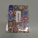 Mid Century Mexican Talavera Flowers Tiles Decorative Switch Plates 3 Gang Wall Plate Triple Toggle Light Switch Cover Faceplate Electrical Wall Panels for Bathroom Kitchen Decor