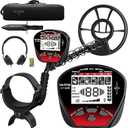 DR.TEK Metal Detector for Adults, Professional Metal Detectors Waterproof with 10" IP68 Coil, Larger LCD Display, High Accuracy for Gold & Silver Detection & Beach Treasure Hunting, Beginner Friendly
