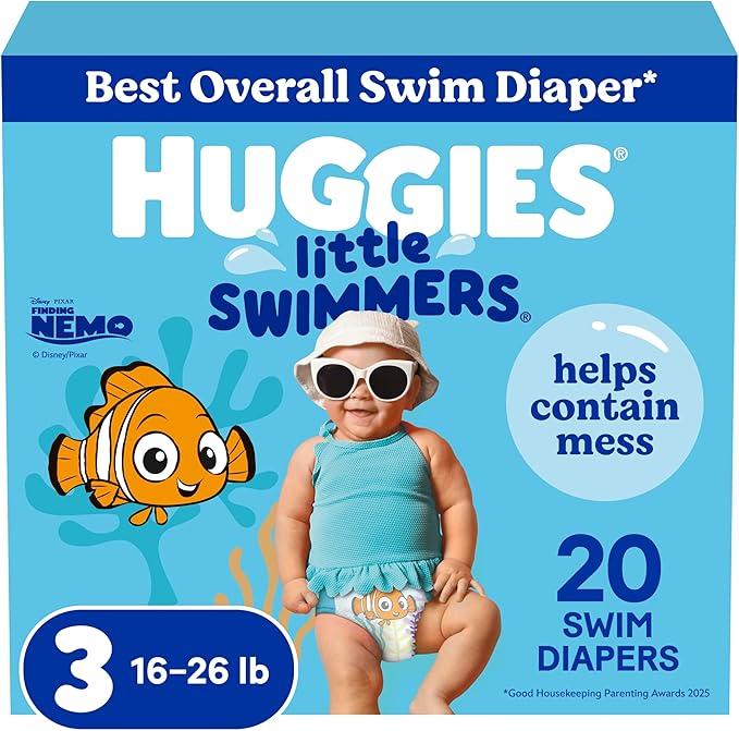 Huggies Little Swimmers Disposable Swim Diapers, Size 3 (1626 lbs), 20 Ct
