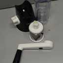 Cambom Rotary Cheese Grater Hand Crank Cheese Shredder for Fresh Cheese, Vegetable, Nuts,Non-slip Suction Base, Free Cleaning Brush Three Blades, Black