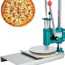 Manual Pizza Dough Press Machine, 9.5inch/24cm Household Pizza Pastry,Pastry Manual Press Machine for Making Hand Pies, Meatloaf, Soft Rolls Pizza Dough Maker Adjustable Thickness