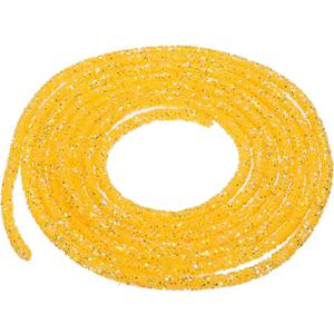 MECCANIXITY 2.5 Yard 6mm 0.24 inch Glitter Sequins Rope Sequins Rhinestone Tube Cord for DIY Wedding Dresses Costume Clothing Shoes Jewelry Accessory Gold