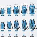 HEETA Dry Bag Waterproof for Women Men, 5L/10L/20L/30L/40L Roll Top Lightweight Dry Storage Bag Backpack with Phone Case for Travel Swimming Boating Kayaking Paddle Board Camping Beach Accessories (Blue)