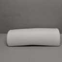 5 STARS UNITED Knee Pillow for Back Sleeping  Memory Foam Cushion for Sciatica Pain Relief  Under Leg Support for Sleeping on Back  Half Moon Bolster for Bed, White (Standard)