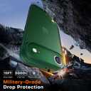 2 x TAURI for iPhone Air Case, with Screen Protector, Matte Green
