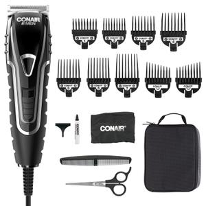 Conair Barber Haircut Clippers - Hair Trimmer - 16-Piece Haircut Kit