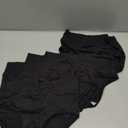 Womens Underwear Full Coverage Panties for Ladies Soft Breathable Cotton Briefs High Waisted Hipster, M/L (Black)