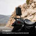Passenger Sissy Bar for Harley Nightster RH975 Special RH975S 2022-2026 | Motorcycle Sissy Bar with Luggage Rack Backrest