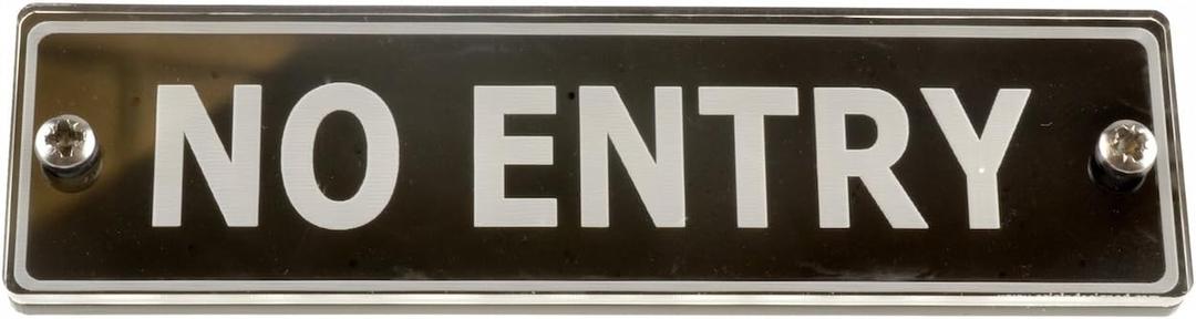 Origin No Entry Door Sign Corporate Hotel Restaurant Contemporary Style (Small Size)