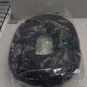 Donut Pillow Memory Foam Seat Cushion - Non-Slip Bottom, Portable Orthopedic Hemmoroid Pillow Cushion Support Pad for Tailbone Pain，Coccyx, Bed Sores, Post Natal, Sciatica (Black)