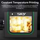 Skouphy 3D Printer Enclosure with LED Light, Smoke Exhaust Kit, Thermo-Hygrometer,Fireproof Dustproof Tent Constant Temperature for Bambu Lab A1,Eufymake E1 UV Printer