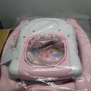 Foldable Baby 5-in-1 Activity Walker - Rocker, Activity Center, Bouncer, Seat Walker, Push Walker - Adjustable Speed Rear Wheels and Height Toys Ages 6-18 Months(Pink)