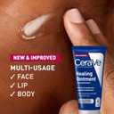 CeraVe Healing Ointment, Hydrating Skin Protectant With Petrolatum, Hyaluronic Acid & Ceramides, Face & Body Skin Barrier Repair For Cracked, Chafed, Dry Skin, Fragrance Free & Lanolin Free, 5 Oz