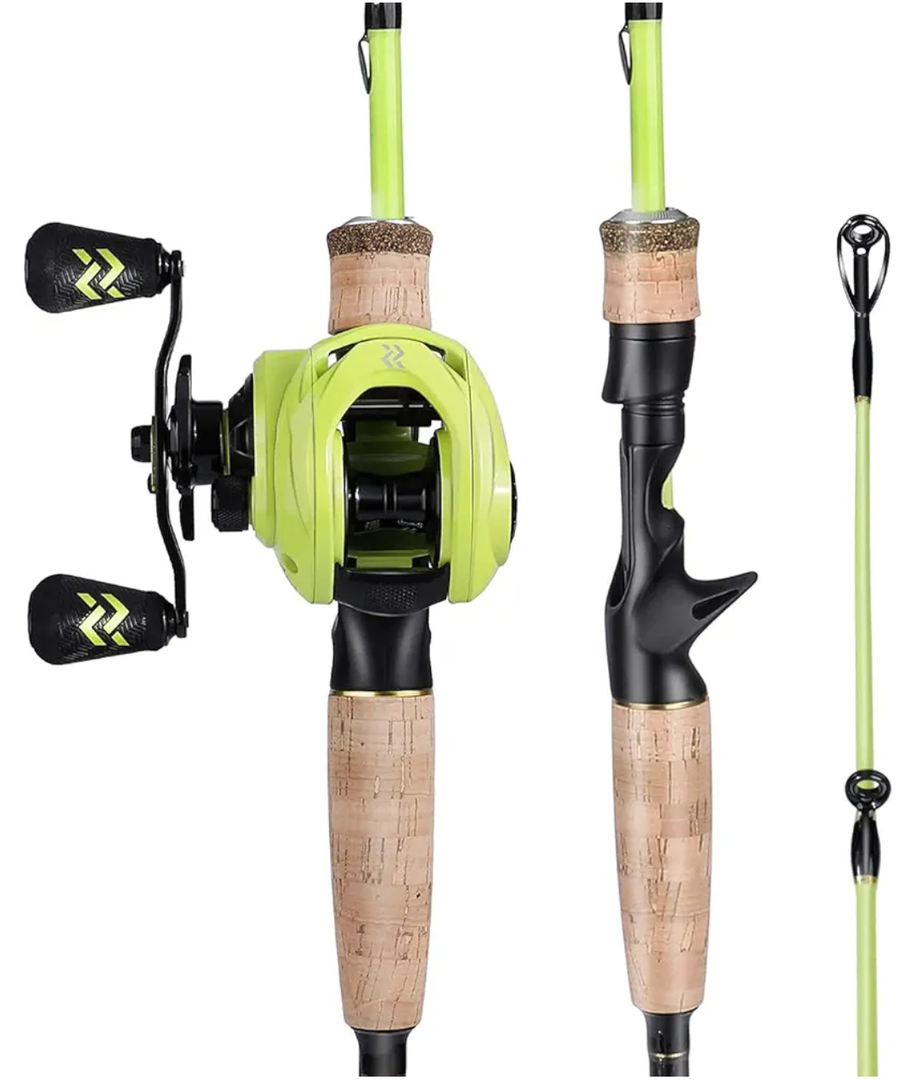 Sougayilang Fishing Rod and Reel Combo, 2-Piece M/MH Fishing Pole with Baitcasting Reel Set, Baitcaster Combo