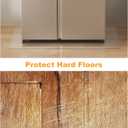 Small Clear Area Mat, 2'×3' PVC Waterproof Hard Floor Mat for Under Refrigerator