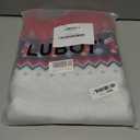 LUBOT Christmas Sweaters Cardigans for Women Ugly Soft Fuzzy Knit Long Sleeve Pullover for Christmas Party Holiday S-XXL ((Cropped) Red & White)