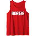 Indiana IN Vintage Athletic Sports Design Red Huskers Tank Top, S