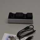 PS 5 Controller Charger Station Compatible with PlayStation 5 Faceplates Edge & Dual Controller, 9 Lightings PS 5 Accessories Charging Station, PS 5 Dock Stand with LED Indicator & On-Off Switch (Black & White)