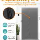 Flux Phenom Thermal Insulated Door Cover - Easy Install - Temperature Protection Barrier, Keeps Warm Air in, 50 Magnets for Secure Gap Free Closure, Magnetic Door Curtain for Winter - 40"x82"