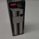 Bodum 15oz Double Wall Insulated Travel Mug with Lid, Stainless Steel w/White Silicone Sleeve