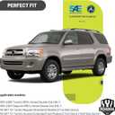 Headlight for 2005-2006 Tundra Double Cab SR5/Limited and 2005-2007 Sequoia Double Cab SR5/Limited Chrome Housing Amber Reflector