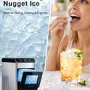 EEVOXI Nugget Ice Maker Countertop N1, 40 Lbs/24H Chewable Ice Machine | First Ice in 5 Minutes, Automatic Self-Cleaning, Quiet Operation, Compact Design for Everyday Drinks at Home or in the Office