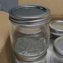 Ieavier 6PCS Wide Mouth Mason Jars 16oz with Airtight Lids and Bands, Canning Jars with Crystal Glass for Food Storage, Spice Jars, Canning, DIY Projects, Jam, Jelly, Honey, Preserving, Drinking