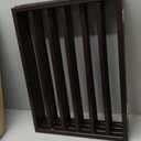 Pet Gate - 4-Panel Indoor Foldable Dog Fence for Stairs, Hallways or Doorways - 72x24-Inch Retractable Wood Freestanding Dog Gates by PETMAKER (Brown)