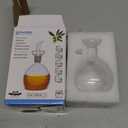 HAIZEEN 5 oz / 150 ml No Funnel Needed Olive Oil & Vinegar Dispenser Glass Cruet Decanter for Kitchen, Lab glassware seal handicraft Keeps Fresh Longer