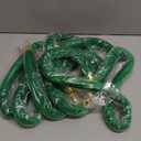 6 Pack Green Velvet Rope 5 Foot with Gold Hooks  Premium Stanchion Rope for Events and Crowd Control  Durable VIP Barrier for Queue Management and Decorative Use