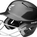 Easton | Alpha Batting Helmet with Facemask | T-Ball/Fastpitch Softball | Multiple Sizes/Colors (Large/X-Large (7 1/8" - 7 3/4"), Black)