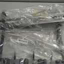 Broom Holder Over The Door Over Door Broom and Mop Rack Over The Door Hooks Organizer With4 Slots & 3 Hooks 1 Storage Basket For Laundry Room, Garage, Closet, Kitchen Decor (grey)