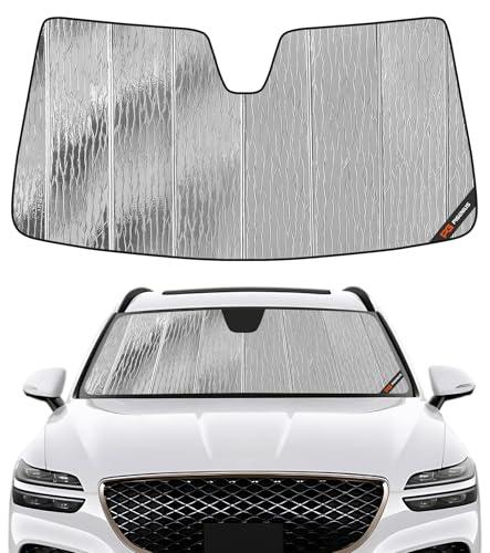 Pigenius Windshield Sun Shade for Genesis GV70 2022-2025, Electrified GV70 2023-2025 Front Window Sunshade - AstraGuard