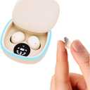 Invisible Small Mini Wireless Bluetooth Earbuds for Small Ears Sleep Low Profile Tiny Discreet Hidden Earbuds for Work Invisible Ear Buds Headphones Skin Tone (Nude)